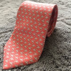 Salvatore Ferragamo Sailfish Silk Tie